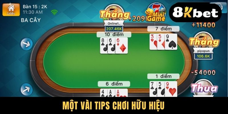 Tất Tần Tật Cách Chơi Bài Ba Tây Cho Người Mới Nhập Môn 3 Một vài tips chơi hữu hiệu